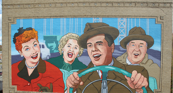 I love Lucy Mural