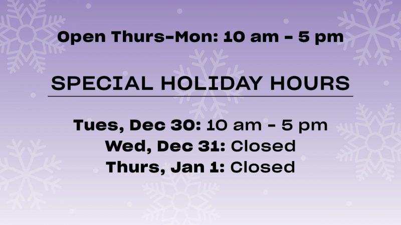LDM Holiday Hours (website) 2025-12-29 LDM Holiday Hours (website) 2025-12-29